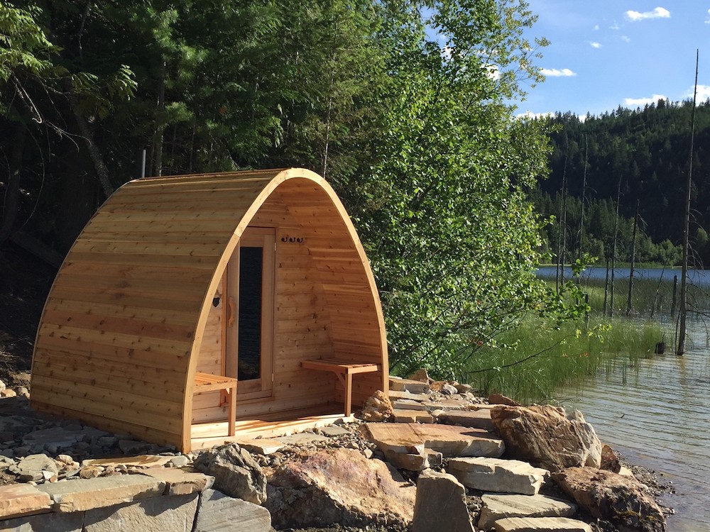 knotty pod sauna by lake2